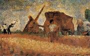 Georges Seurat Excavation Worker oil painting artist